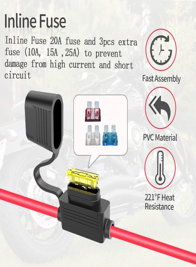 ELFCULB 12AWG 2FT SAE Socket to O Ring - Image 2