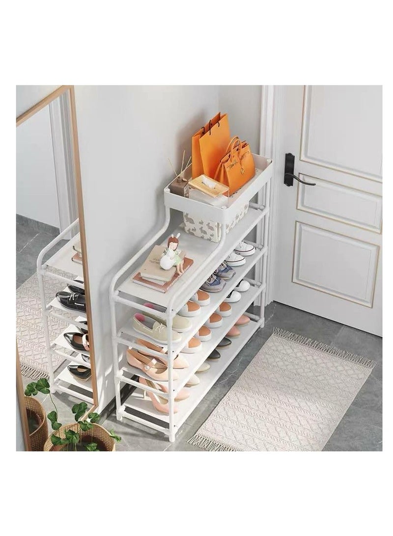 5-Level Shoe Organizer Rack Sleek Metal Design for Home Compact Stylish Storage Solution for Shoes, Slippers, and Accessories - Image 3