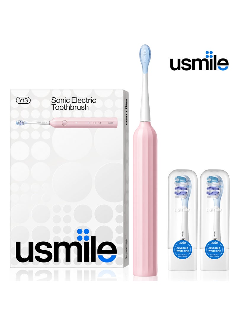 يو سمايل يوسمايل يو ون اس : فرشاة أسنان كهربائية ذكية لابتسامة مشرقة ( لون الوردي ) - Image 1