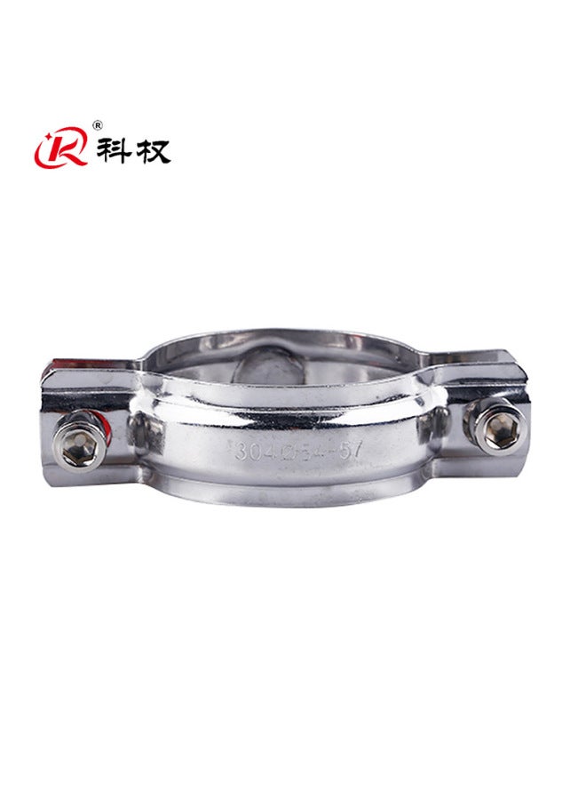 Kequan 304 Stainless Steel Pipe Bracket Pipe Holder Clamp Pipe Clamp Hanging Code Pipe Clamp Cylindrical Buckle-Specification Model:(% 168mm) With M8 Screw Cap  - Image 3