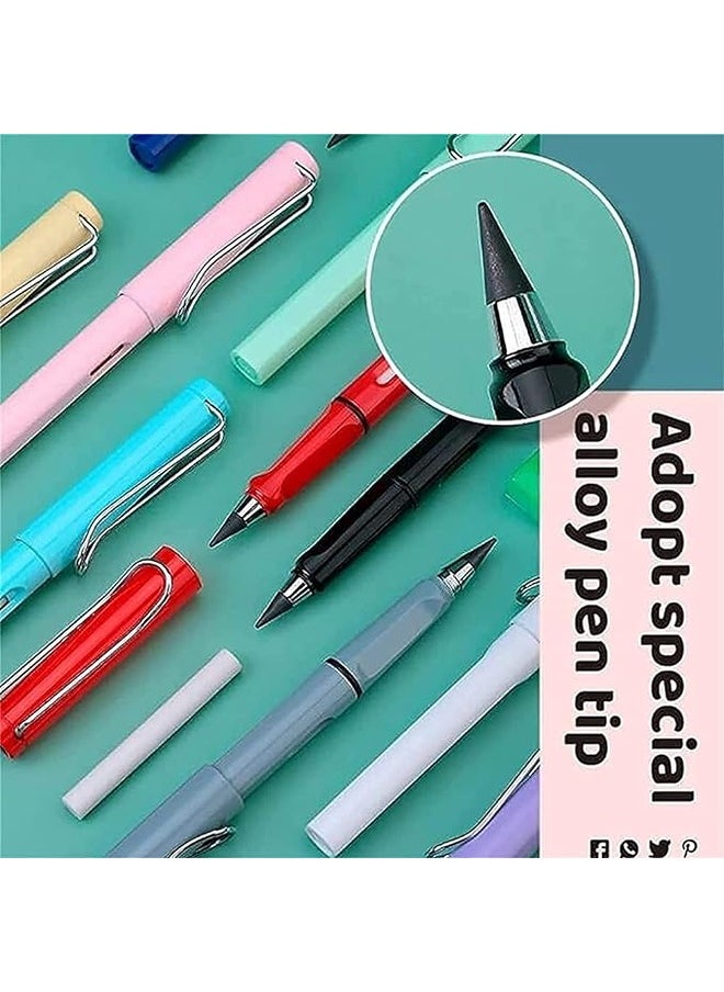 Generic - 6pcs Inkless Pencils Eternal, Everlasting Pencil Replaceable Head, Infinite Pencil, Inkless Pen, Technology Unlimited Writing Eternal Pencil No Ink, with Replaceable Graphite Nib Pencil - Image 1