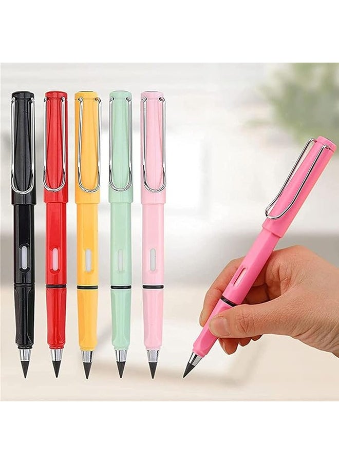 Generic - 6pcs Inkless Pencils Eternal, Everlasting Pencil Replaceable Head, Infinite Pencil, Inkless Pen, Technology Unlimited Writing Eternal Pencil No Ink, with Replaceable Graphite Nib Pencil - Image 1