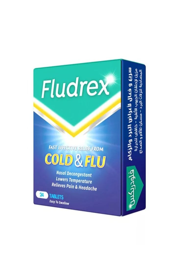 FLUDREX Fludrex Cold and Flu Tablets 24's 