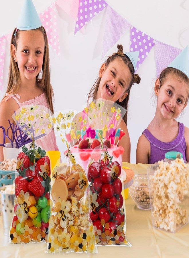 Ymapinc هدايا حفلات النحل من Ymapinc، 50 كيس هدايا بلاستيكي شفاف على شكل نحل بمقابض، أكياس هدايا صفراء لحفلات أعياد الميلاد وحفلات استقبال المولود وحفلات أعياد الميلاد وحفلات الزفاف - Image 5