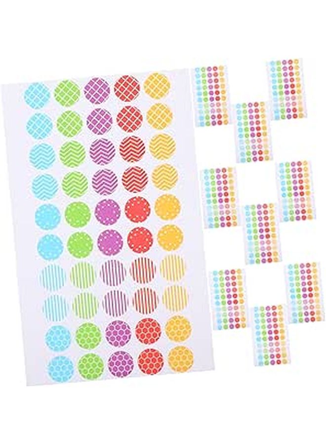 Self Adhesive Reinforcement Labels 10 Sheets For Paper Hole Protection School Office Home Use - Image 1