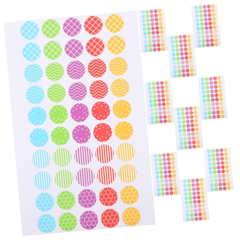 Self Adhesive Reinforcement Labels 10 Sheets For Paper Hole Protection School Office Home Use - Image 2