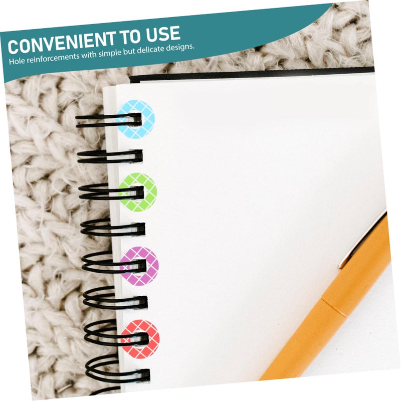Self Adhesive Reinforcement Labels 10 Sheets For Paper Hole Protection School Office Home Use - Image 4