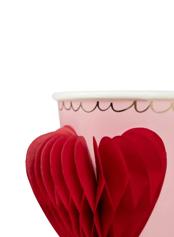 Meri Meri Honeycomb Heart Cups