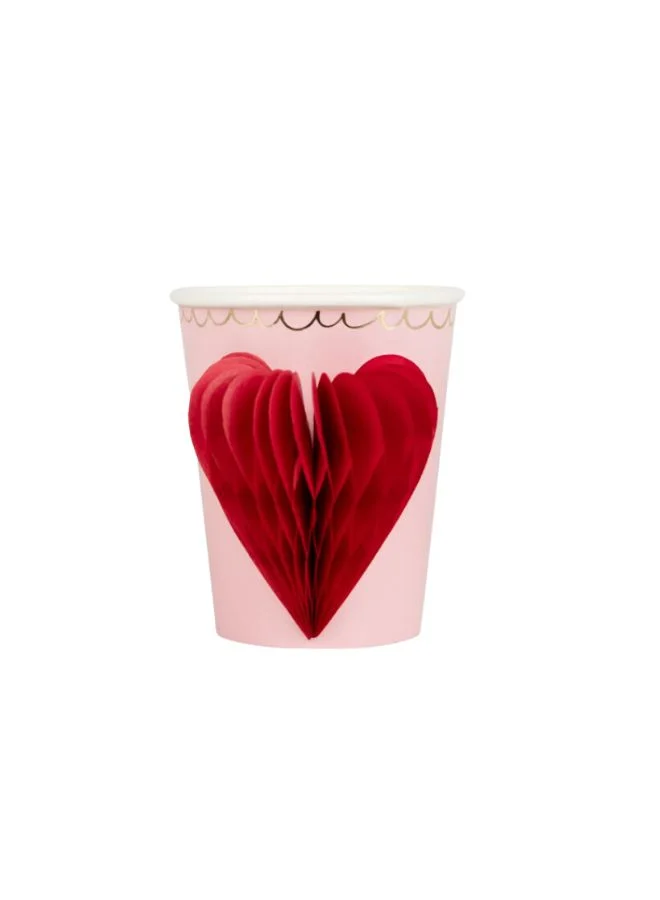 Meri Meri Honeycomb Heart Cups