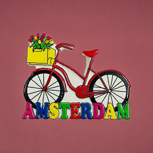KRIWIN Amsterdam Travel Theme Resin Fridge Magnets, Bicycle, Decor for Home - Image 5