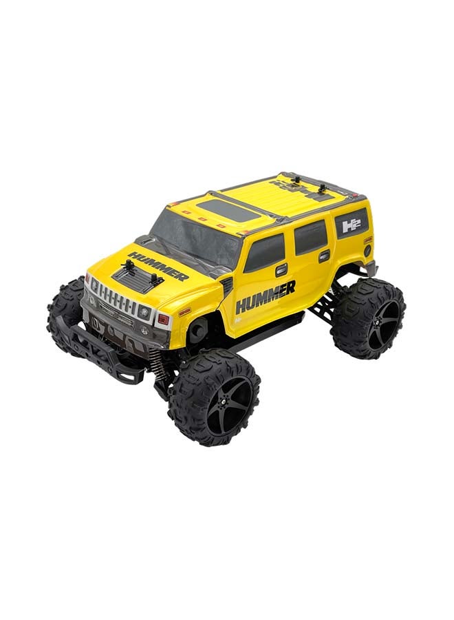 D-Power 1:10 Yellow HUMMER H2 RC Car – 2.4GHz Remote Control Truck, 7.4V USB Rechargeable Battery, Off-Road SUV for Kids Ages 6+ - Image 3