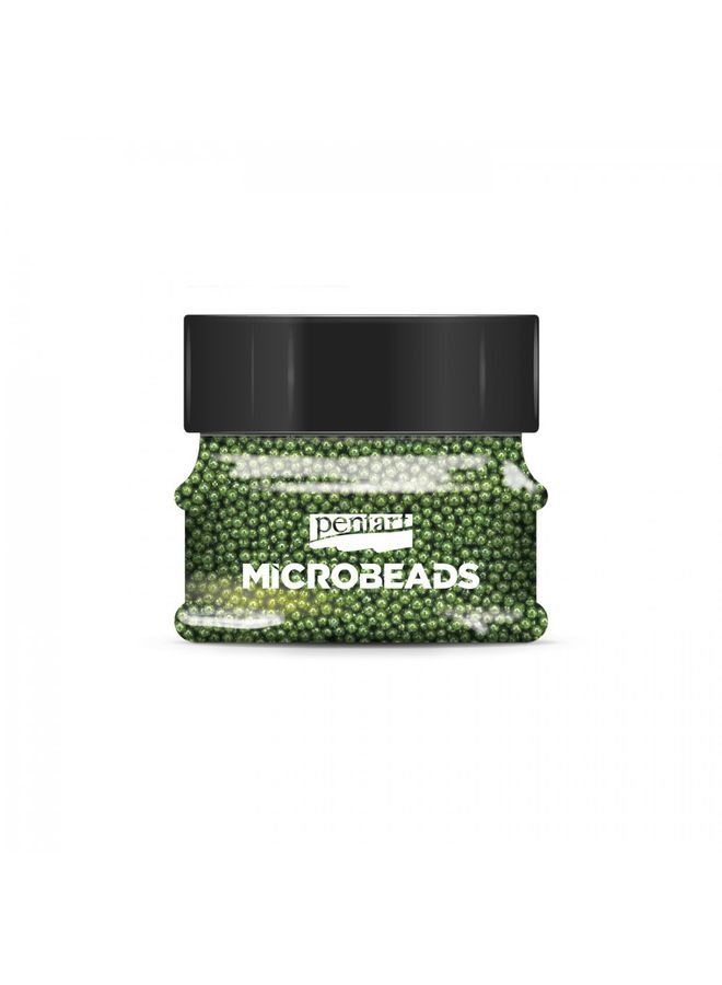 Pentart Glass microbeads 40g green
