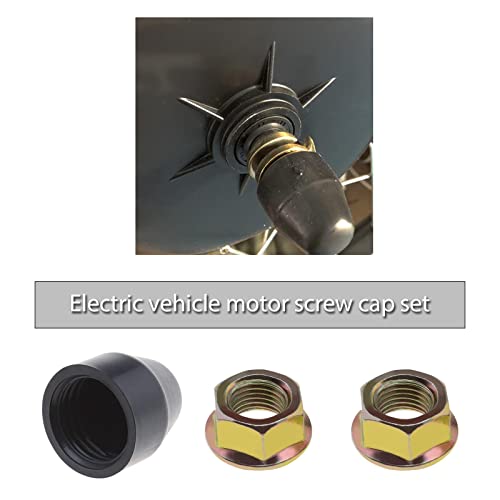 Create idea 1 Set E-Bike Hub Motor Nuts Bike Safety Washers Electric Bicycle Wheel Lock Nuts Motor Axle Bolt Screw for 750W-1500W Motors with 14mm Shaft - Image 2