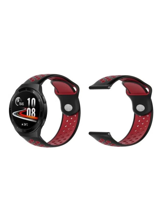 PROMASS Replacement Band For Huawei Watch GT 2e 46mm Black/Red - Image 2