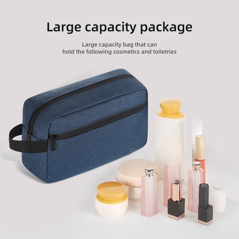 Icramsy Travel Toiletry bag Toiletry bag for women men Hanging Cosmetic bag Travel accessories for Women Men, Navy blue, 8.27in*5.9in*2.76in, Modern - Image 4