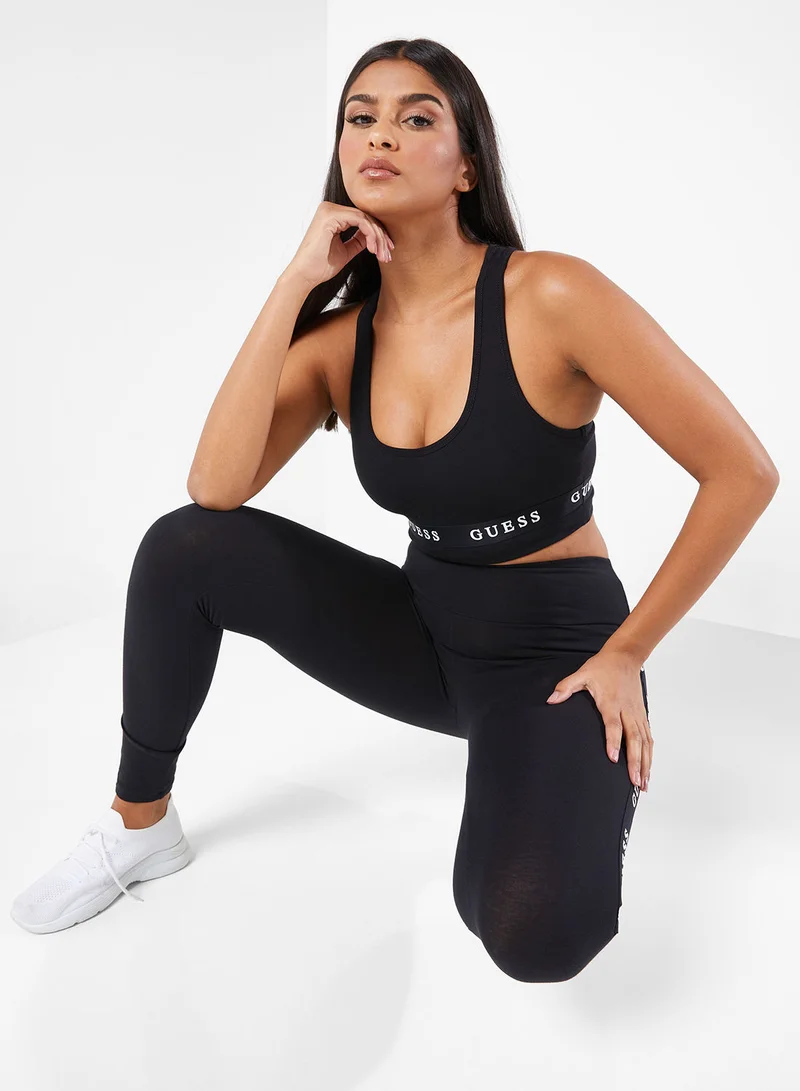 جس Logo Racerback Sports Bra