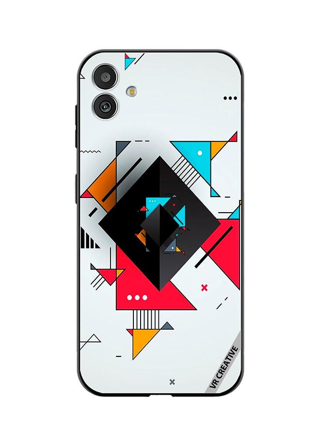 VR CREATIVE Protective Case Cover For Samsung Galaxy F14 Geometric Abstract Design Multicolour - Image 1