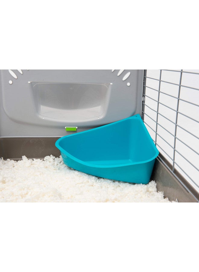 Lixit Corner Litter Pan for Ferrets, Rabbits, Rats, Guinea Pigs and Other Small Animals. (Blue Pack of 1) - Image 5