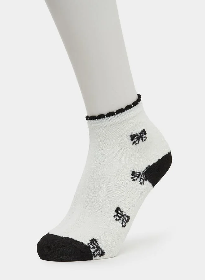 Styli Pack of 5 - Girls Bow Pattern Socks