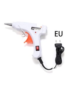 Generic 1 Set 20W Hot Melt Glue Gun with 10 Glue Sticks, Industrial Craft Mini Gun, Thermoelectric Heating Temperature Tool for DIY Jewelry Making, Kids Toy Making (White - EU)  - Image 1