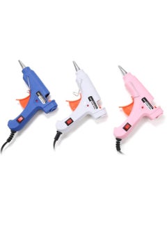 Generic 1 Set 20W Hot Melt Glue Gun with 10 Glue Sticks, Industrial Craft Mini Gun, Thermoelectric Heating Temperature Tool for DIY Jewelry Making, Kids Toy Making (White - EU)  - Image 2