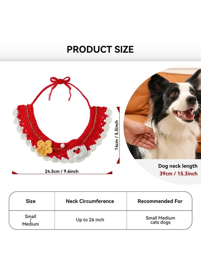 Generic Dog Bandanas,Christmas Scarf for Dogs,Outfits,Boy,Girl,3 Designs- Costumes for Party,Green,Red Soft Farbic,Dog Accessories,Medium,Large,Small(Medium, Christmas 3)  - Image 2