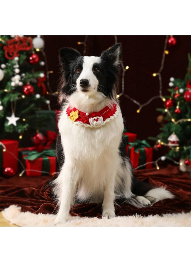 Generic Dog Bandanas,Christmas Scarf for Dogs,Outfits,Boy,Girl,3 Designs- Costumes for Party,Green,Red Soft Farbic,Dog Accessories,Medium,Large,Small(Medium, Christmas 3)  - Image 3