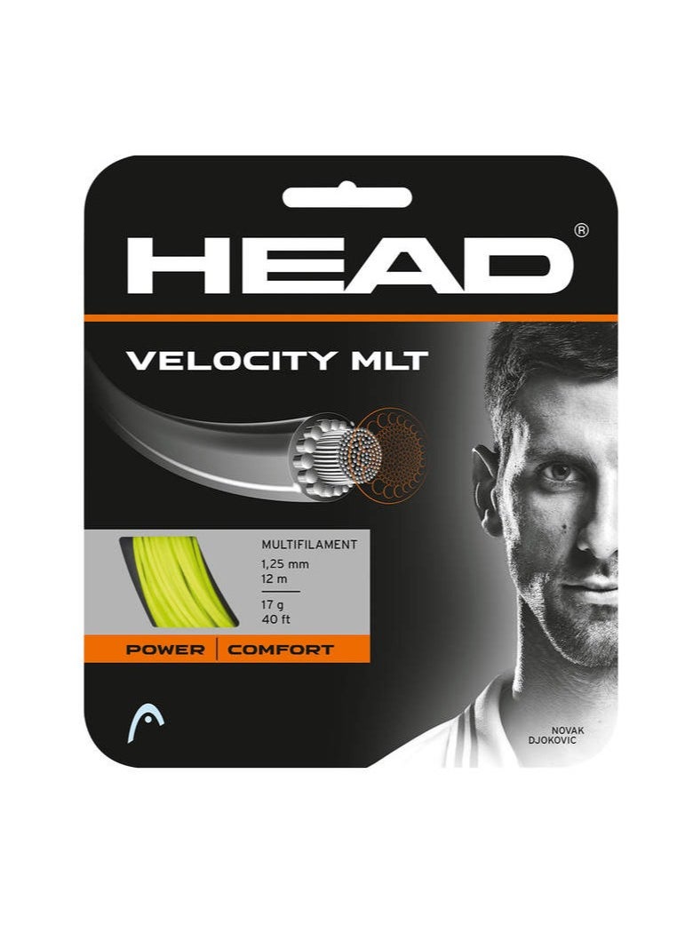 HEAD Velocity Mlt Tennis String - With Explosive Power And High Spin Potential, 1.25 Mm - 17 Gauge  - Image 1