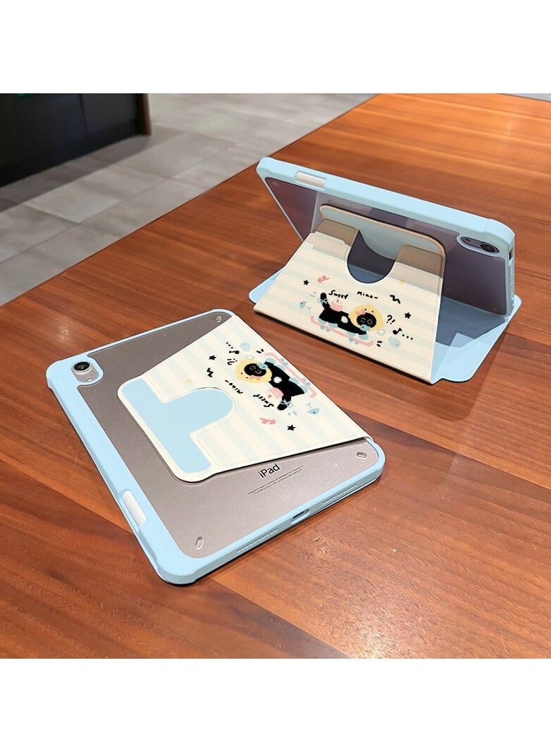 general Cute cartoon iPad 11th generation A16 11-inch 2025 tablet protective case with pen slot, reinforced anti-bending full-wrap stand case - Image 2