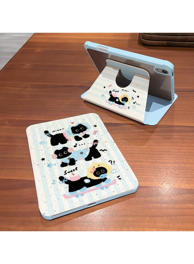 general Cute cartoon iPad 11th generation A16 11-inch 2025 tablet protective case with pen slot, reinforced anti-bending full-wrap stand case - Image 1