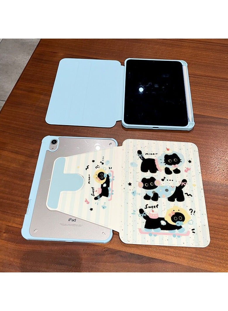 general Cute cartoon iPad 11th generation A16 11-inch 2025 tablet protective case with pen slot, reinforced anti-bending full-wrap stand case - Image 3