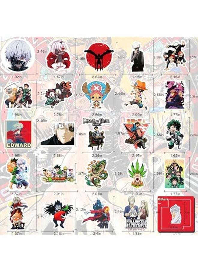 erorex - Arme Large Anime Stickers Mixed Pack 600Pcs Mixed With Classic Anime Theme Sticker Pack Vinyl Waterproof Stickers And Decals For Bottles Laptops Skateboards And Notebooks Stickers For Adults And Kids And Teens - Image 1