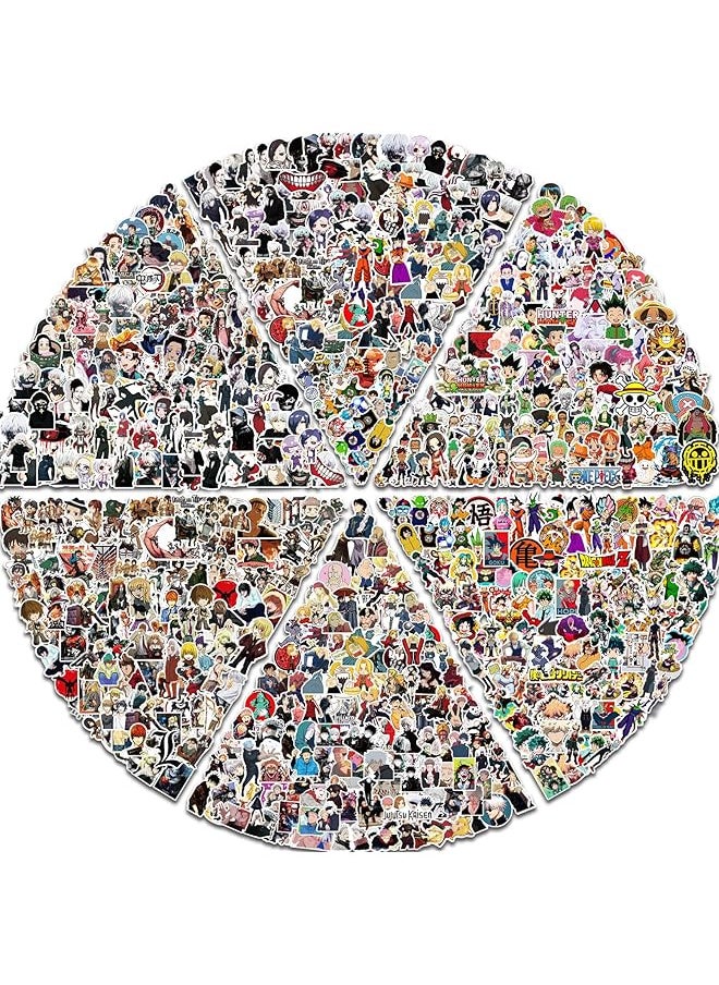 erorex - Arme Large Anime Stickers Mixed Pack 600Pcs Mixed With Classic Anime Theme Sticker Pack Vinyl Waterproof Stickers And Decals For Bottles Laptops Skateboards And Notebooks Stickers For Adults And Kids And Teens - Image 1