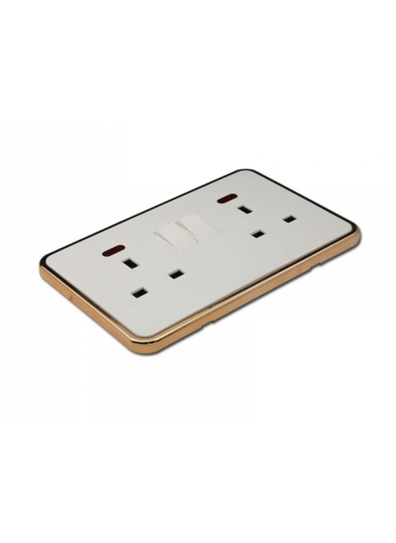 Double Switch Socket With Light