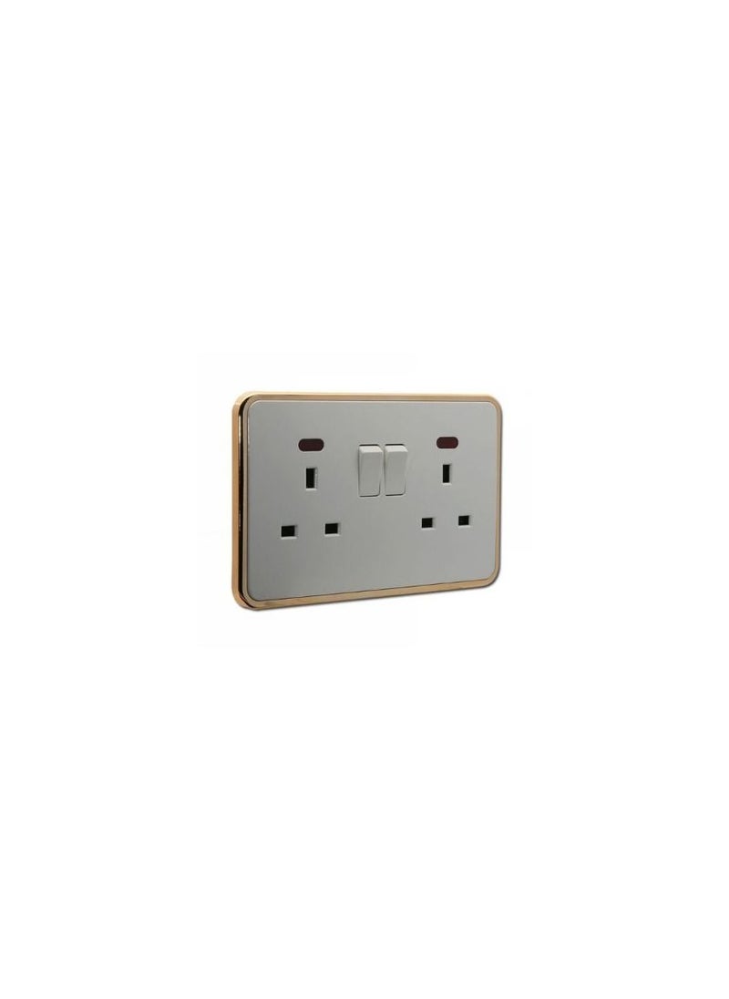 Double Switch Socket With Light