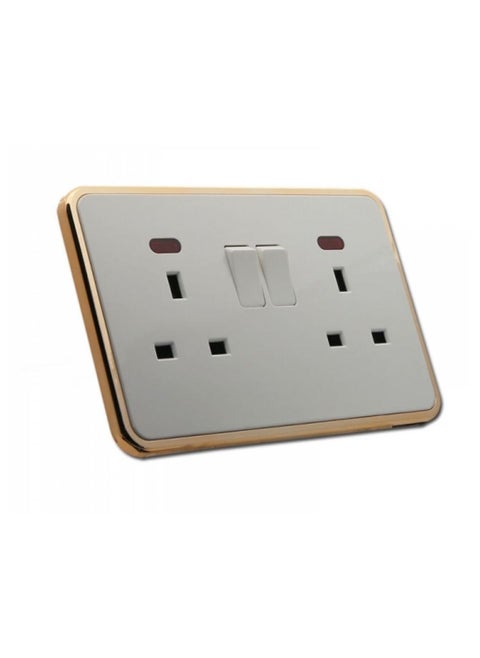 Double Switch Socket With Light