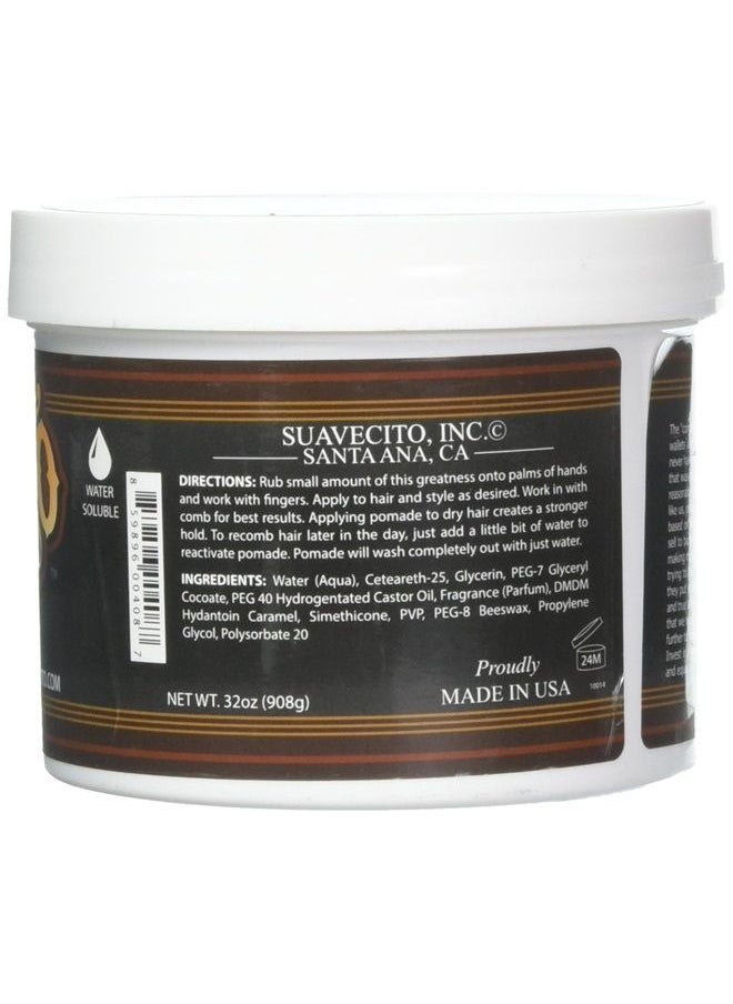 SUAVECITO Original Hold Pomade 32 oz, 1 Pack - Medium Hold Hair Pomade For Men - Medium Shine Water Based Wax Like Flake Free Hair Gel - Easy To Wash Out - All Day Hold For All Hairstyles  - Image 1