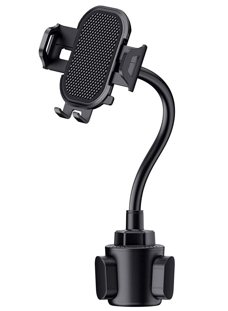 ELTRAZONE Cup Phone Holder for Car, Freely Adjustable Base, Mobile Phone Holder With Flexible Gooseneck, Universal Compatible With iPhone 11 Pro XS Max XR X 8, Samsung Galaxy S10 Plus S9 S8 S7 Note 10 - Image 1