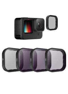 Y&D Lens Filters Compatible with GoPro Hero 10 9 Black, Neutral Density Polarized Filter Kit Protector for Black Camera (CPL ND8 ND16 ND32 )  - Image 1