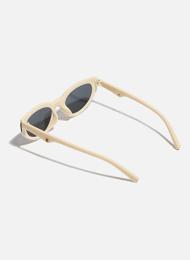 صوص هاوت Beige Frame Retro Sunglass