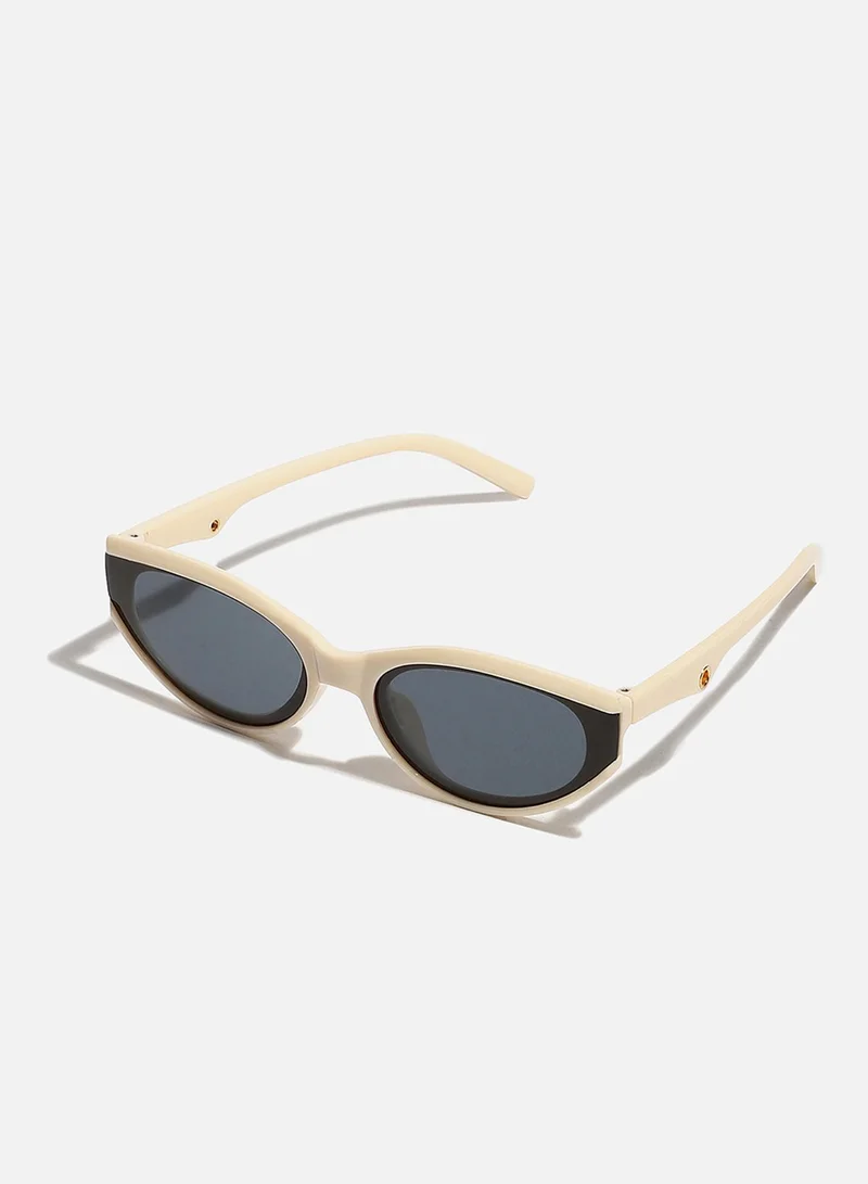 صوص هاوت Beige Frame Retro Sunglass