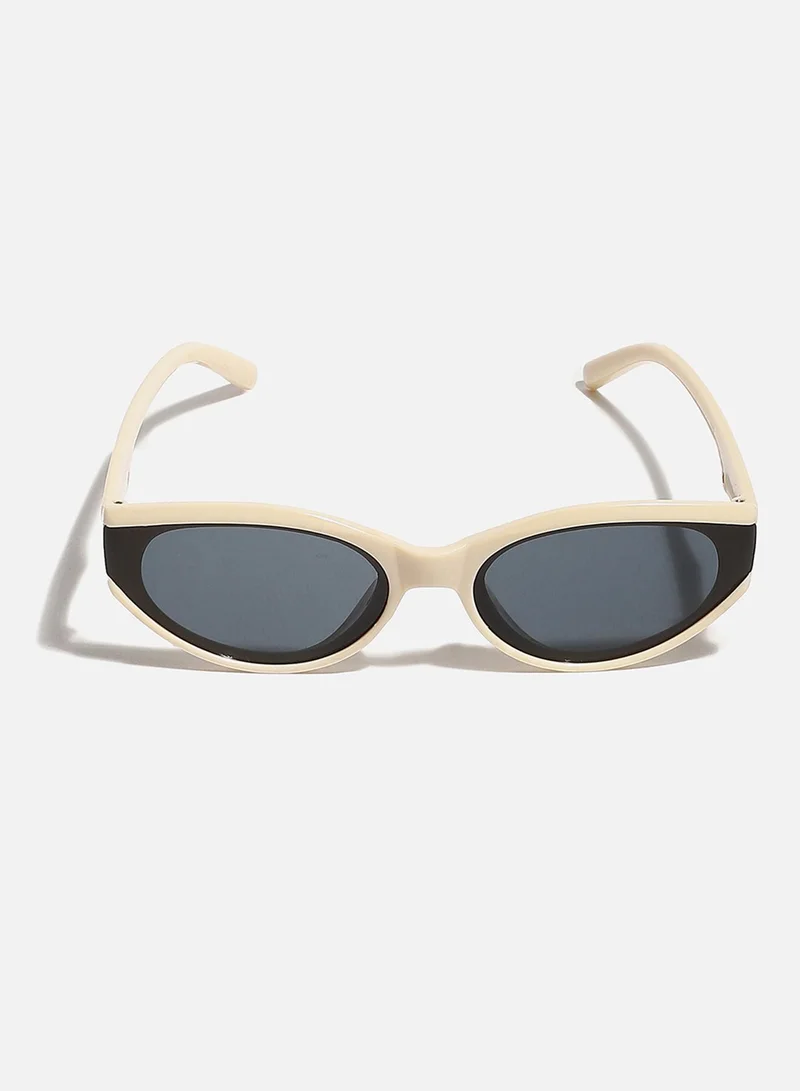 صوص هاوت Beige Frame Retro Sunglass