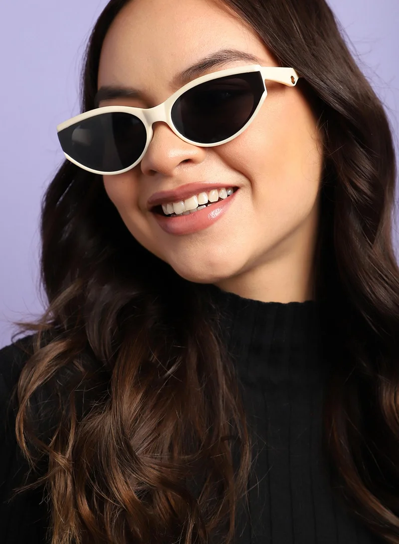 صوص هاوت Beige Frame Retro Sunglass