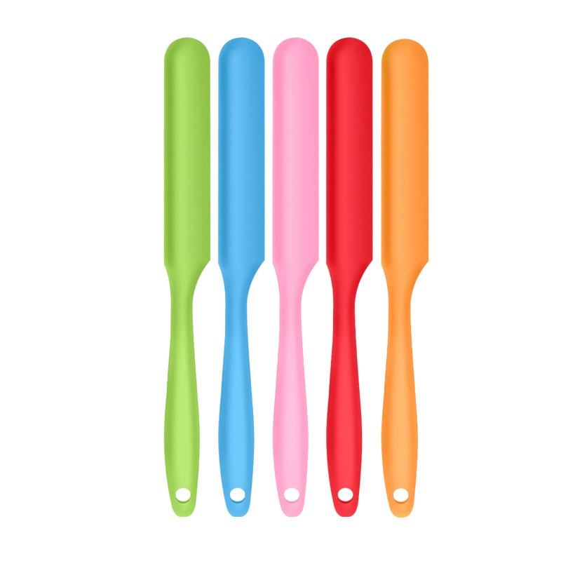Armrouns 5pcs Silicone Jar Spatulas set Cake Cream Spatulas Set 98 inch NonStick Heat Resistant Mixing Butter Spatulas Baking Scrapers for Jars Blenders Cooking Stirring