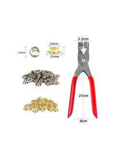 PROMASS promass 150 Pcs Grommet Tool Kit, 1/2 Inch sleek design grommet, Leather Hole Punch Pliers, Grommets Kit for Leather, Shoes, Fabric, Belts  - Image 2