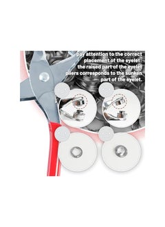 PROMASS promass 150 Pcs Grommet Tool Kit, 1/2 Inch sleek design grommet, Leather Hole Punch Pliers, Grommets Kit for Leather, Shoes, Fabric, Belts  - Image 4
