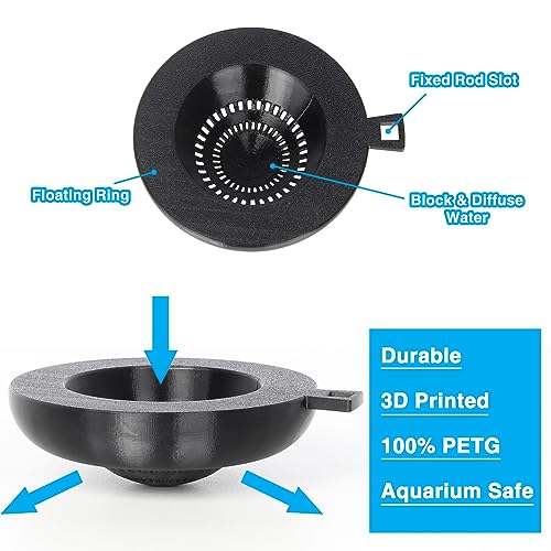 lopeztek Water Flow Controller for Betta Fish Tank, Water Change Pouring Diffuser for Aquarium, Efficiency Water Filling Accessories (Black) - Image 3
