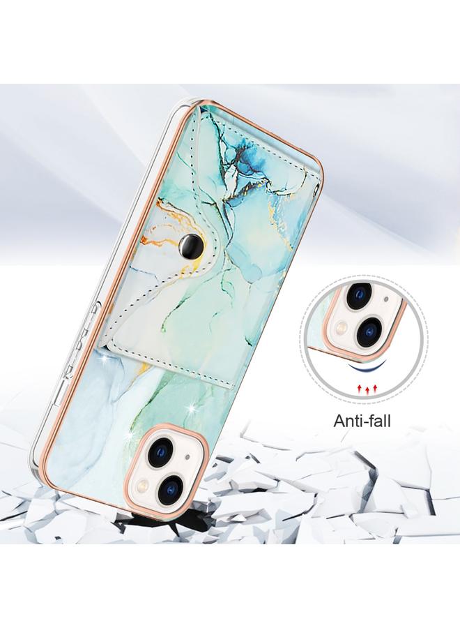 Zaboon Case For iPhone 13 mini Marble Pattern IMD Card Slot Phone Case - Image 2