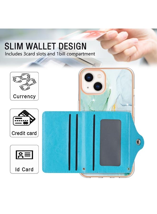 Zaboon Case For iPhone 13 mini Marble Pattern IMD Card Slot Phone Case - Image 4