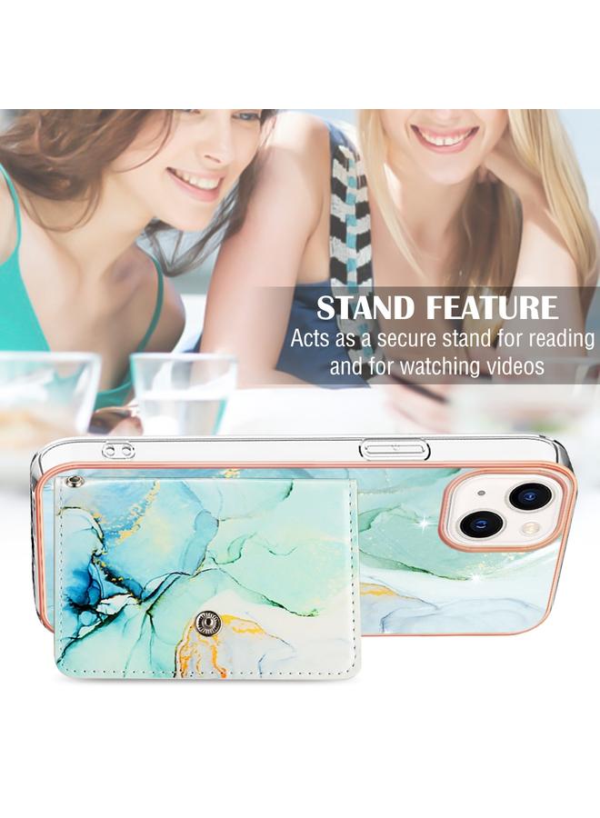 Zaboon Case For iPhone 13 mini Marble Pattern IMD Card Slot Phone Case - Image 5